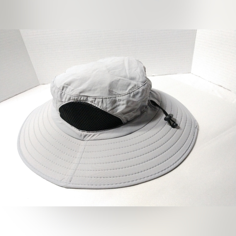 Grey Poly Sun Hat Adult One Size Unisex